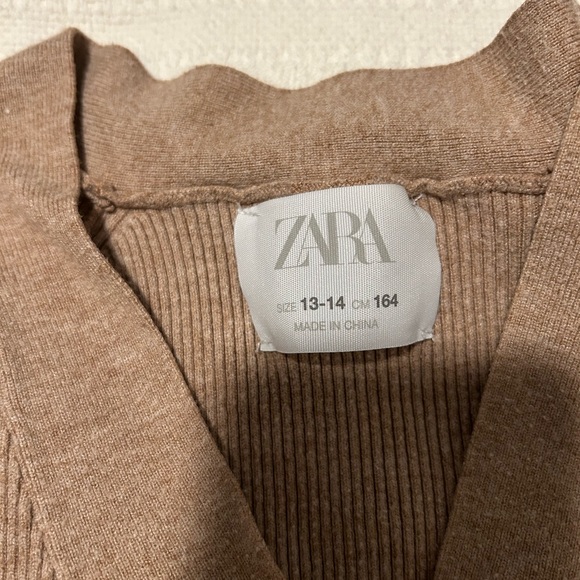 Zara tan cardigan - Picture 5 of 6